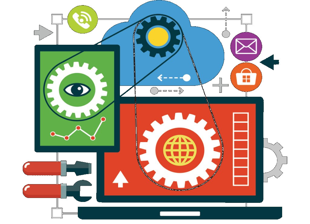 Illustration of software testing across devices and systems